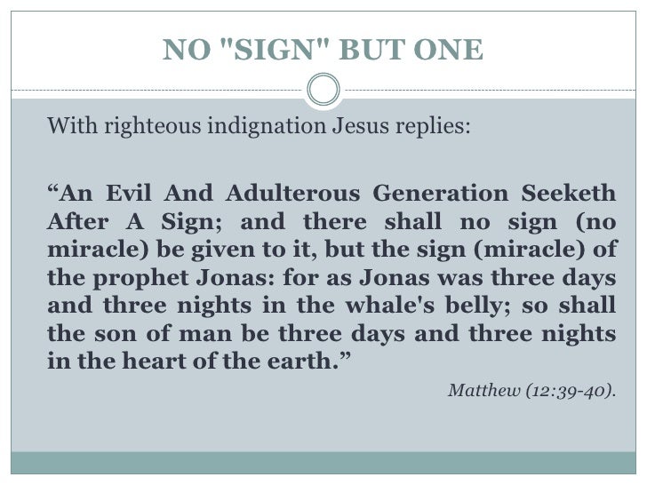 What Was The Sign Of Jonah